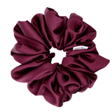 Burgundy Satin Scrunchie