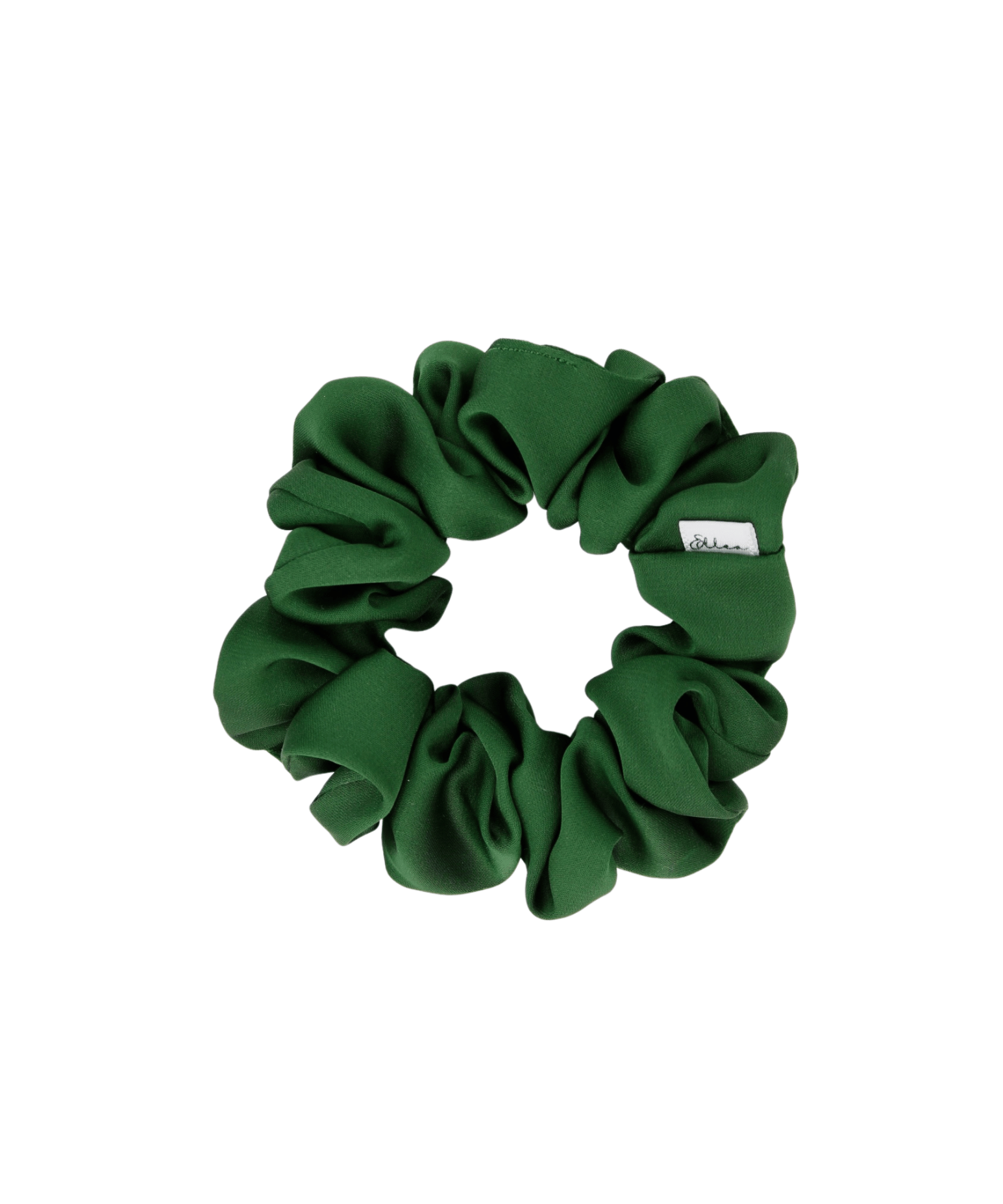 Evergreen Satin Scrunchie - ElleaShop