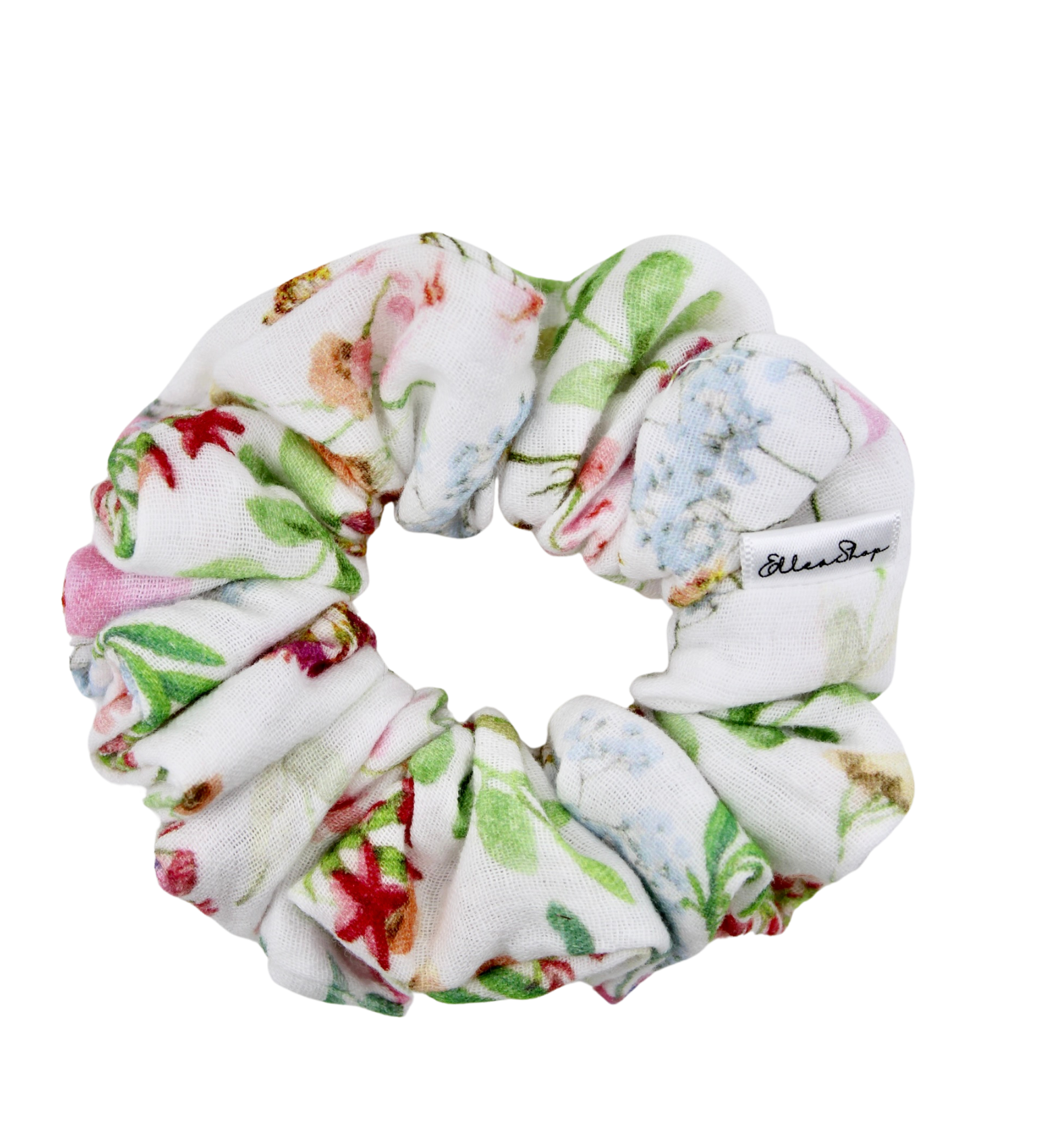 Wild Garden Muslin Scrunchie - ElleaShop