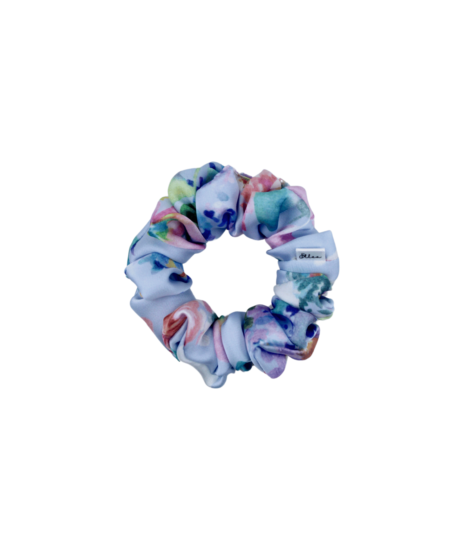 Floral Satin Bouquet Scrunchie - ElleaShop