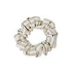 Oatmeal Mist Linen Scrunchie - ElleaShop