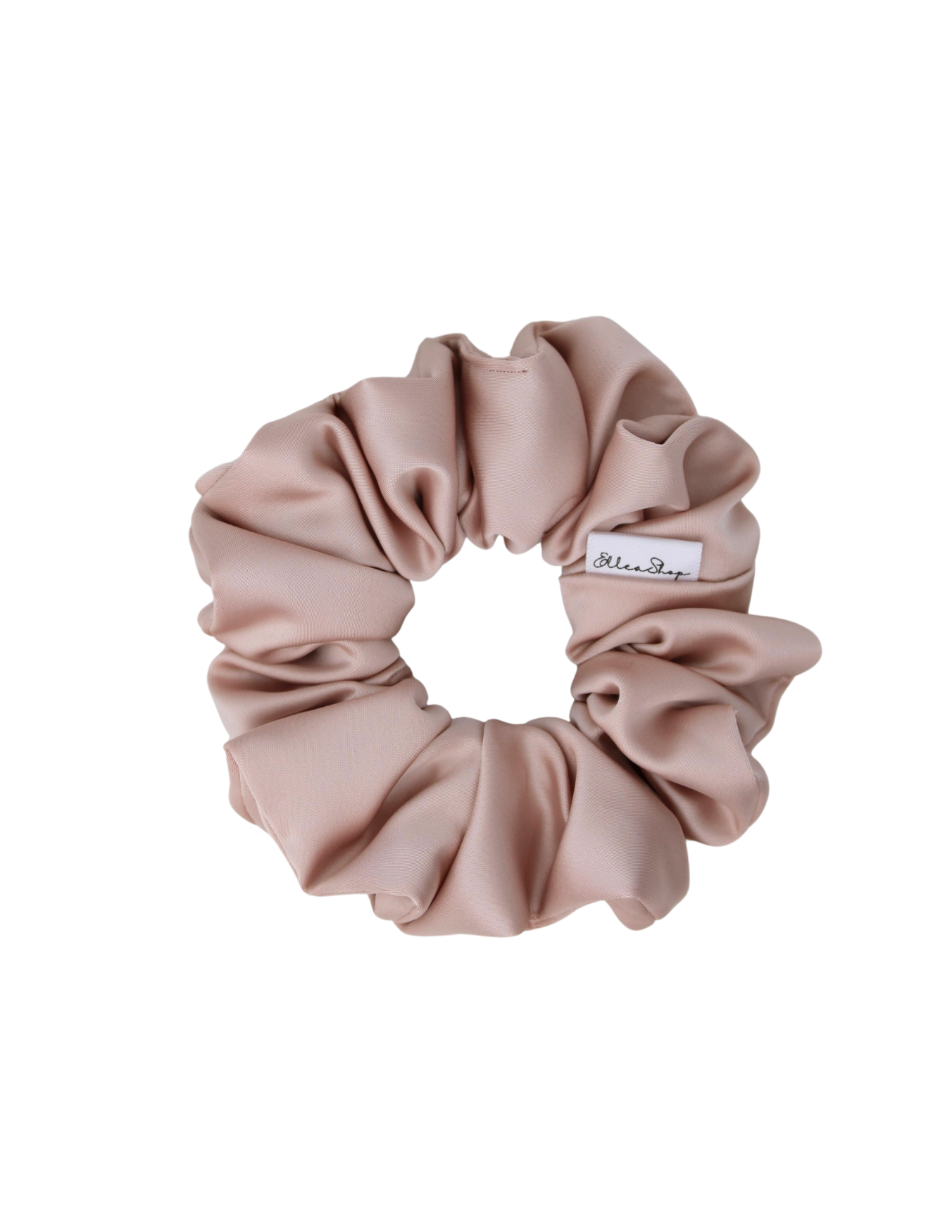 Soft Pink Luxe Satin Scrunchie - ElleaShop