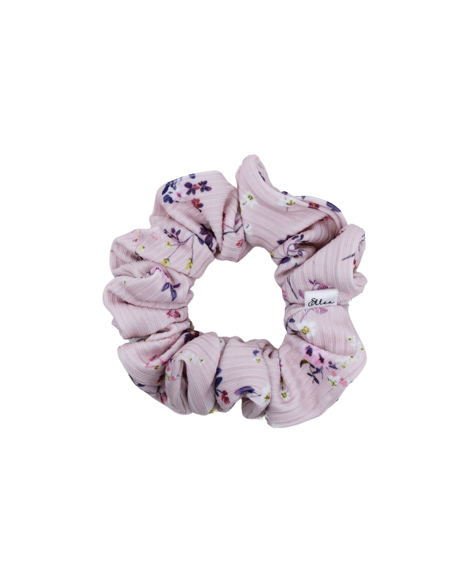 Lavender Floral Field Scrunchie