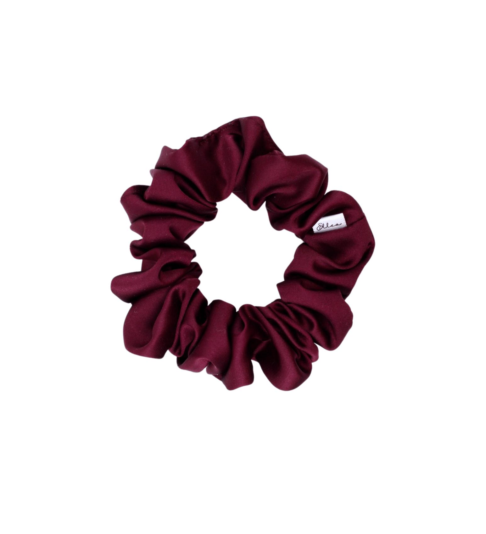 Burgundy Satin Scrunchie