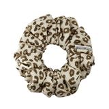 Leopard Ribbed Scrunchie