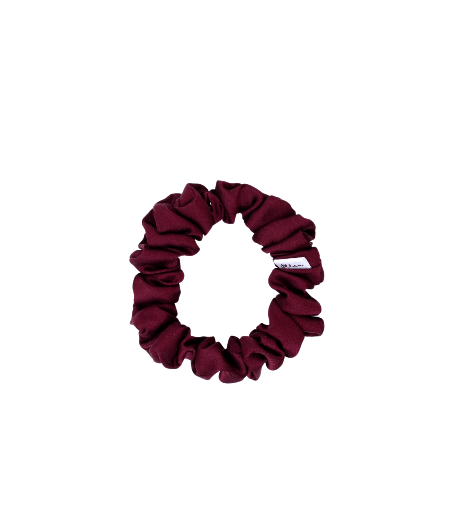 Burgundy Satin Scrunchie