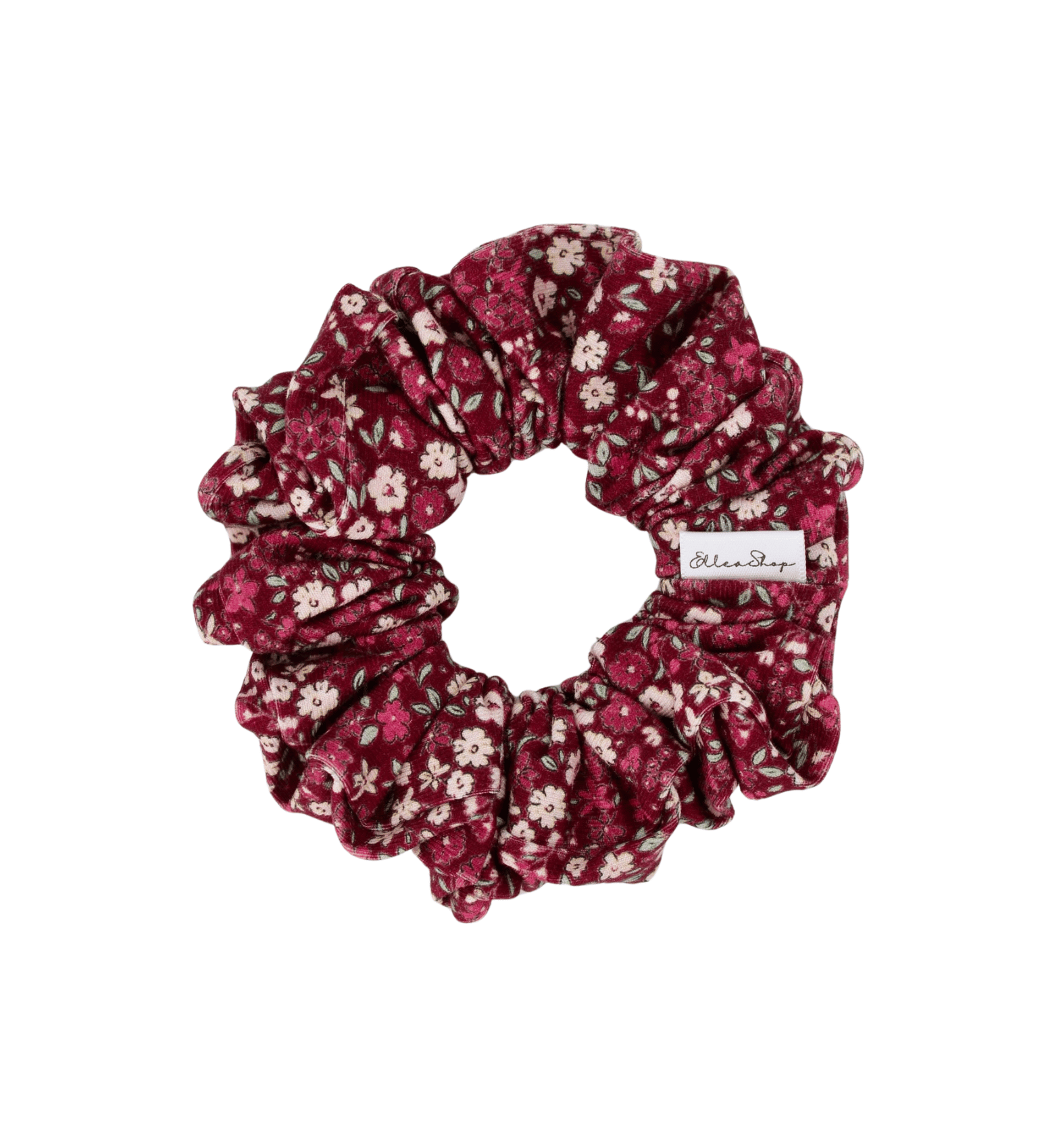Mulberry Floral Scrunchie - ElleaShop