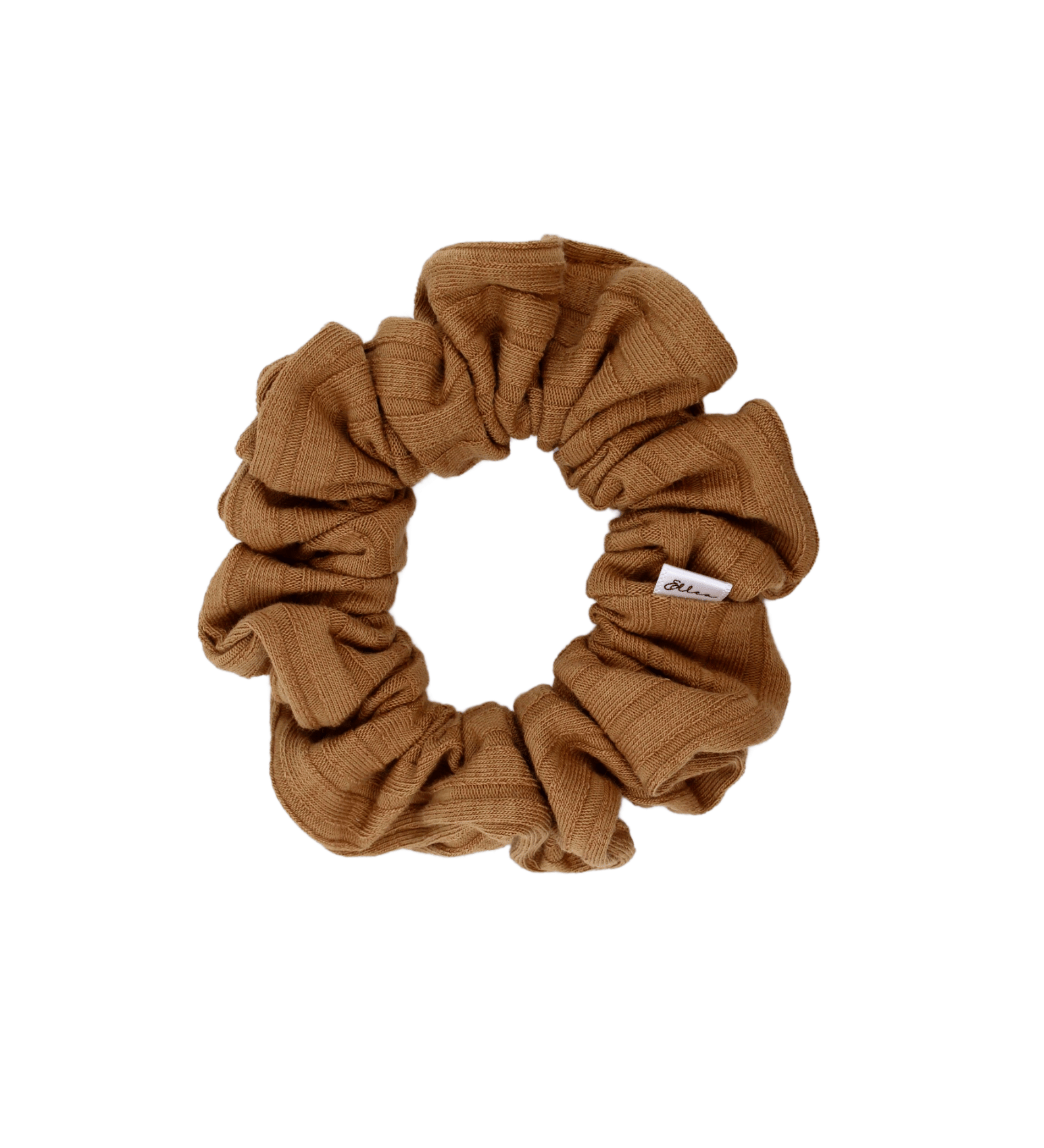 Caramel Wide Ribbed Scrunchie