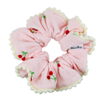 Cherry Pompom Scrunchie - ElleaShop