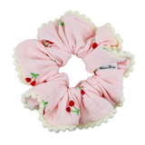 Cherry Pompom Scrunchie - ElleaShop