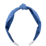 Polkadot Jean Knotted Headband - ElleaShop