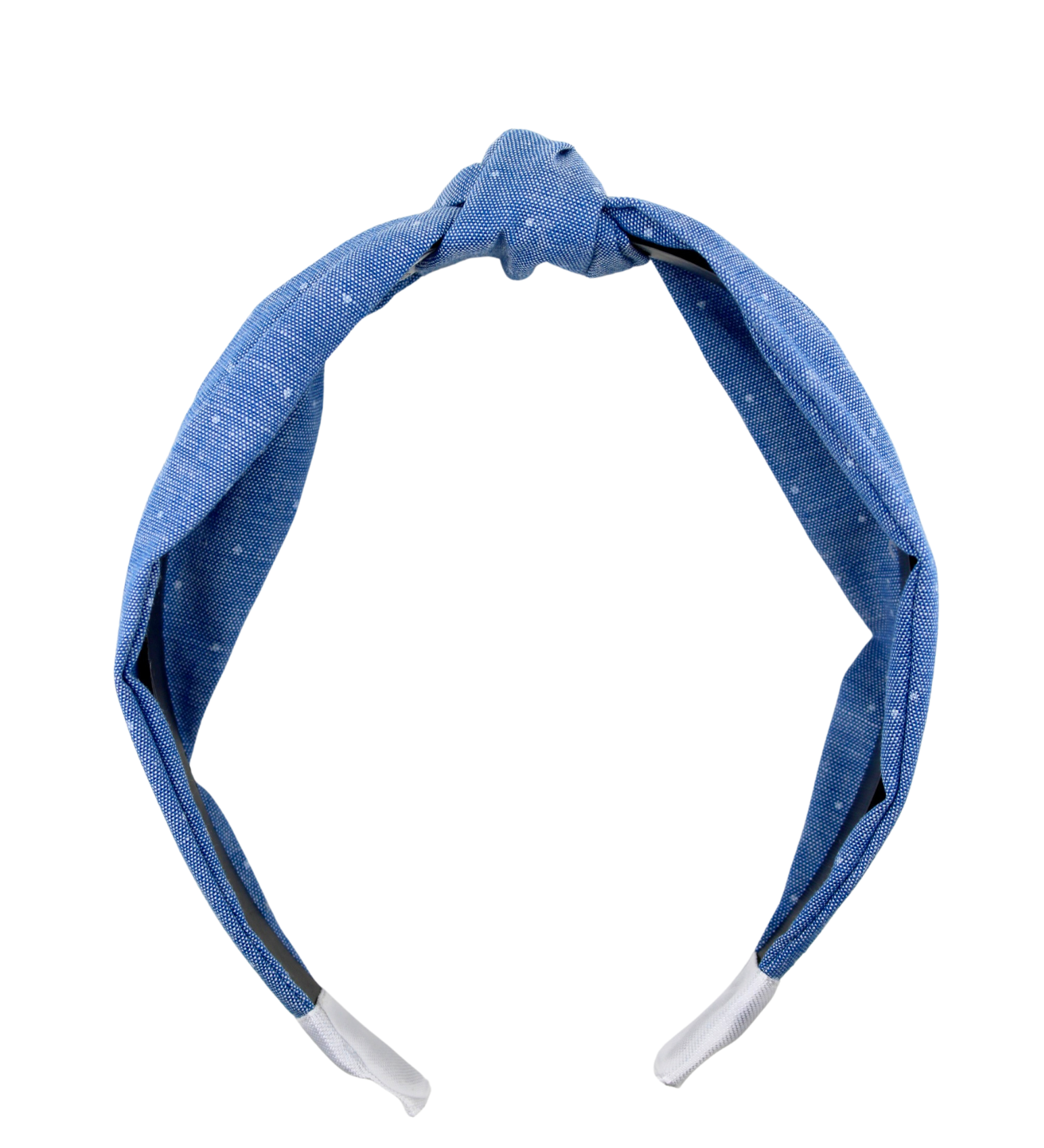 Polkadot Jean Knotted Headband - ElleaShop