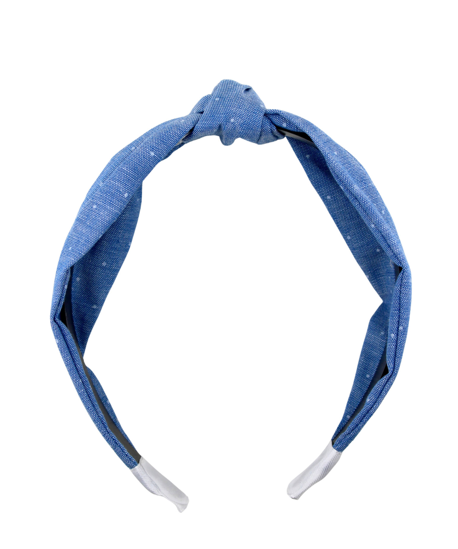 Polkadot Jean Knotted Headband - ElleaShop