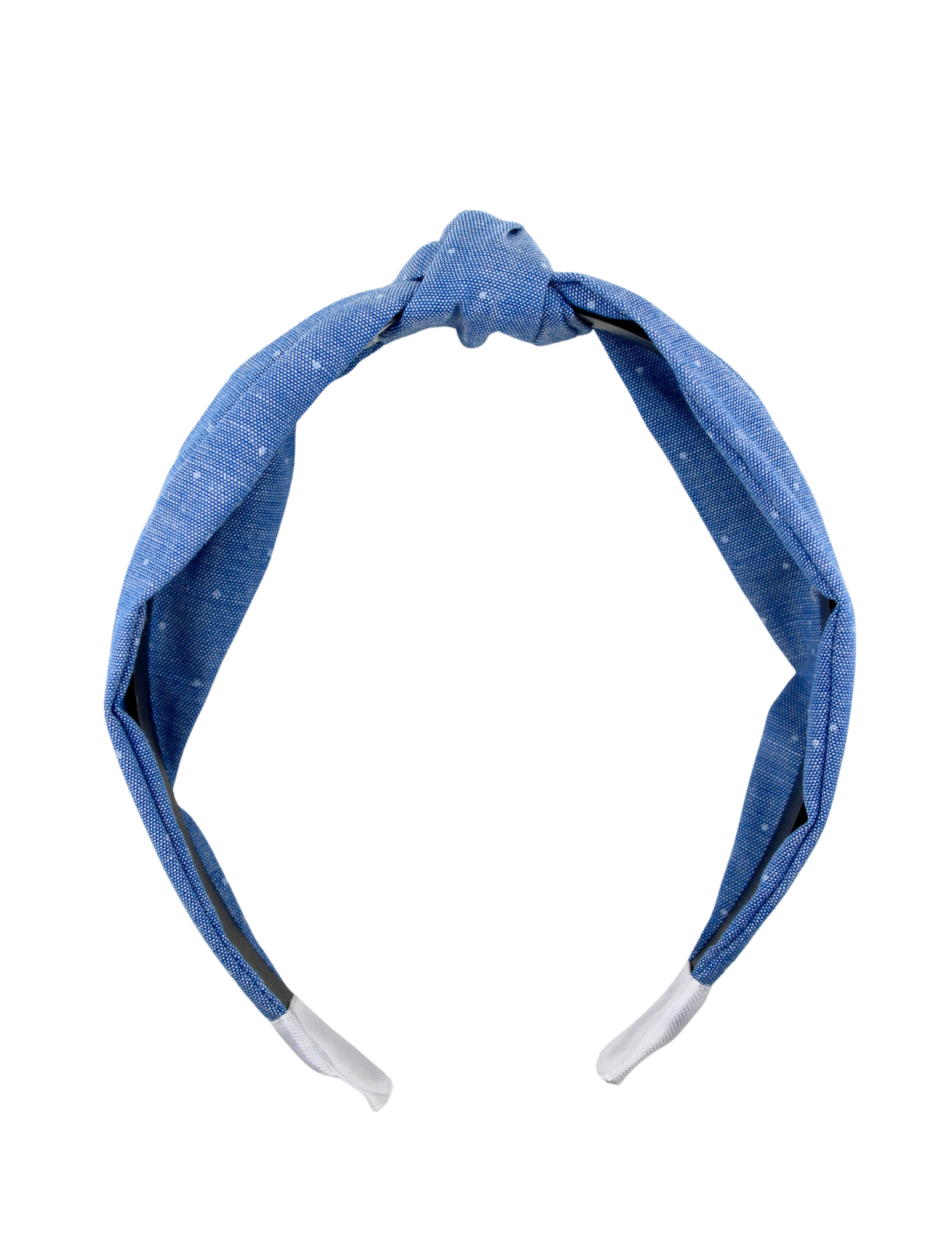 Polkadot Jean Knotted Headband - ElleaShop