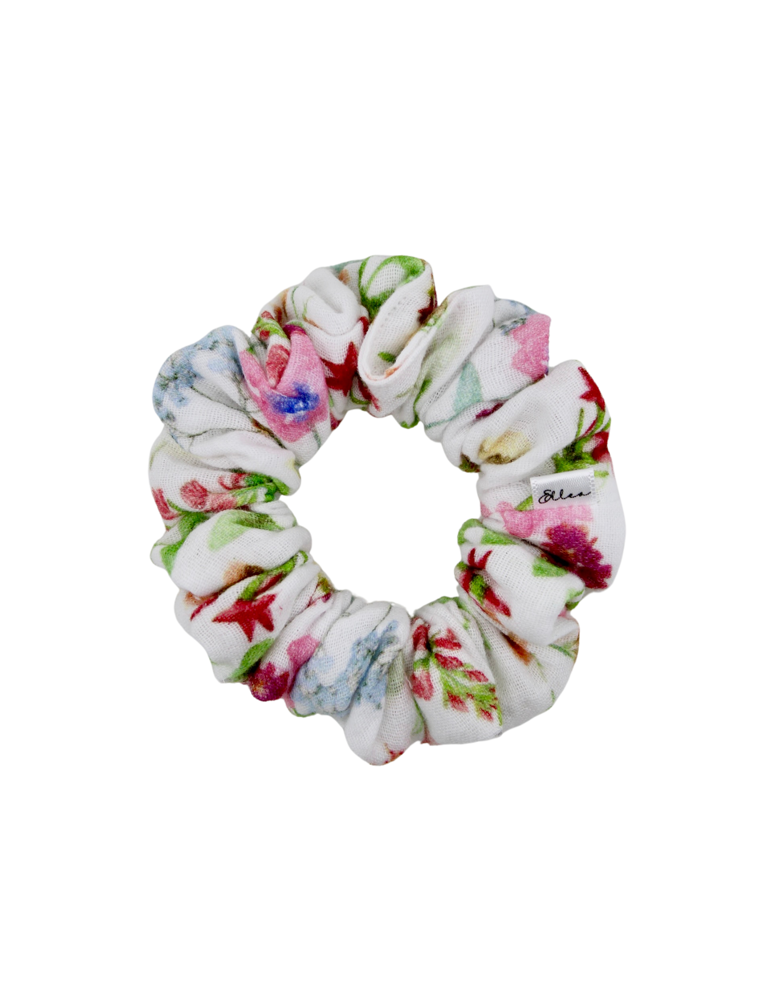 Wild Garden Muslin Scrunchie - ElleaShop