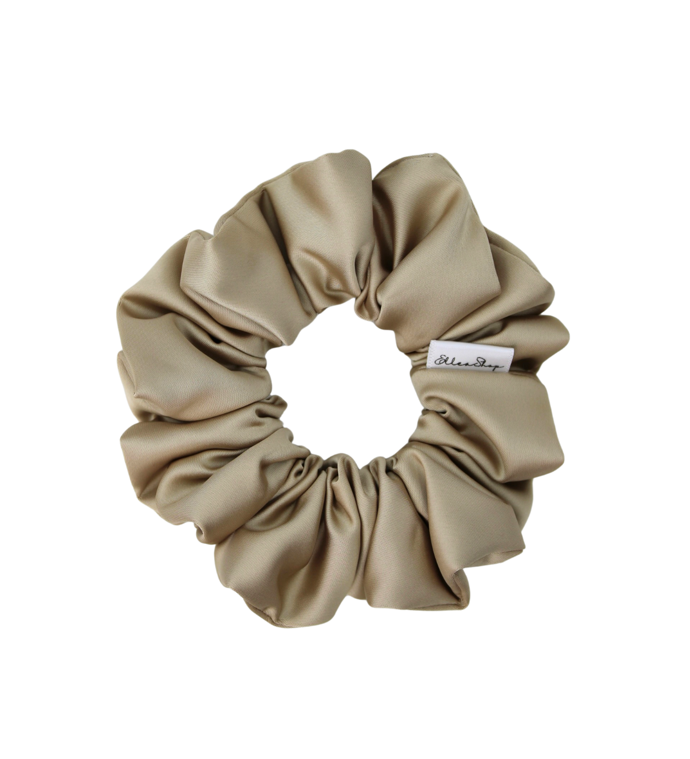 Oyster Luxe Satin Scrunchie - ElleaShop