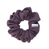 Eggplant Soft Ribbed Scrunchie - ElleaShop