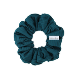 Peacock Soft Ribbed Scrunchie - ElleaShop