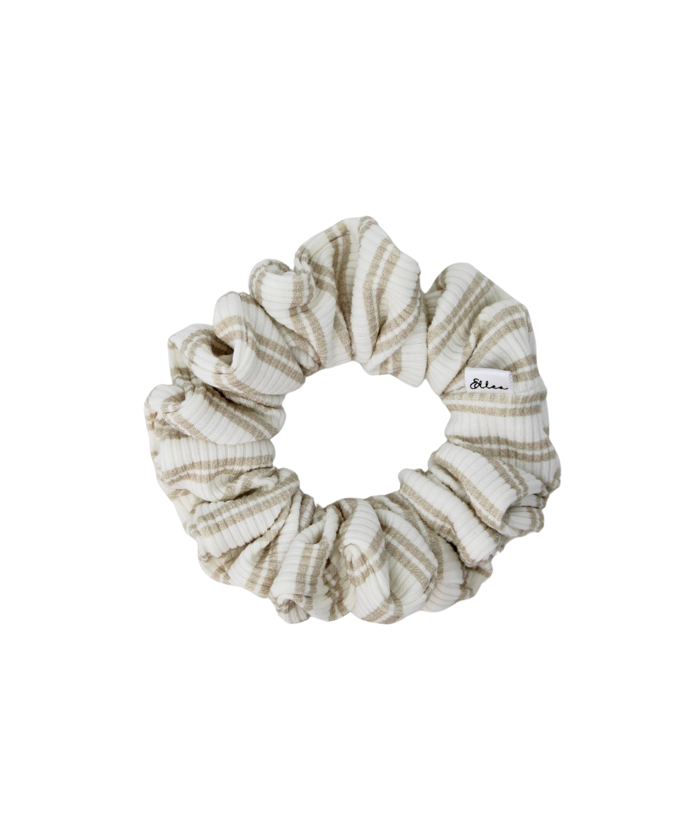 Creamy Stripe Scrunchie - ElleaShop