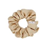 Champagne Blush Satin Scrunchie - ElleaShop