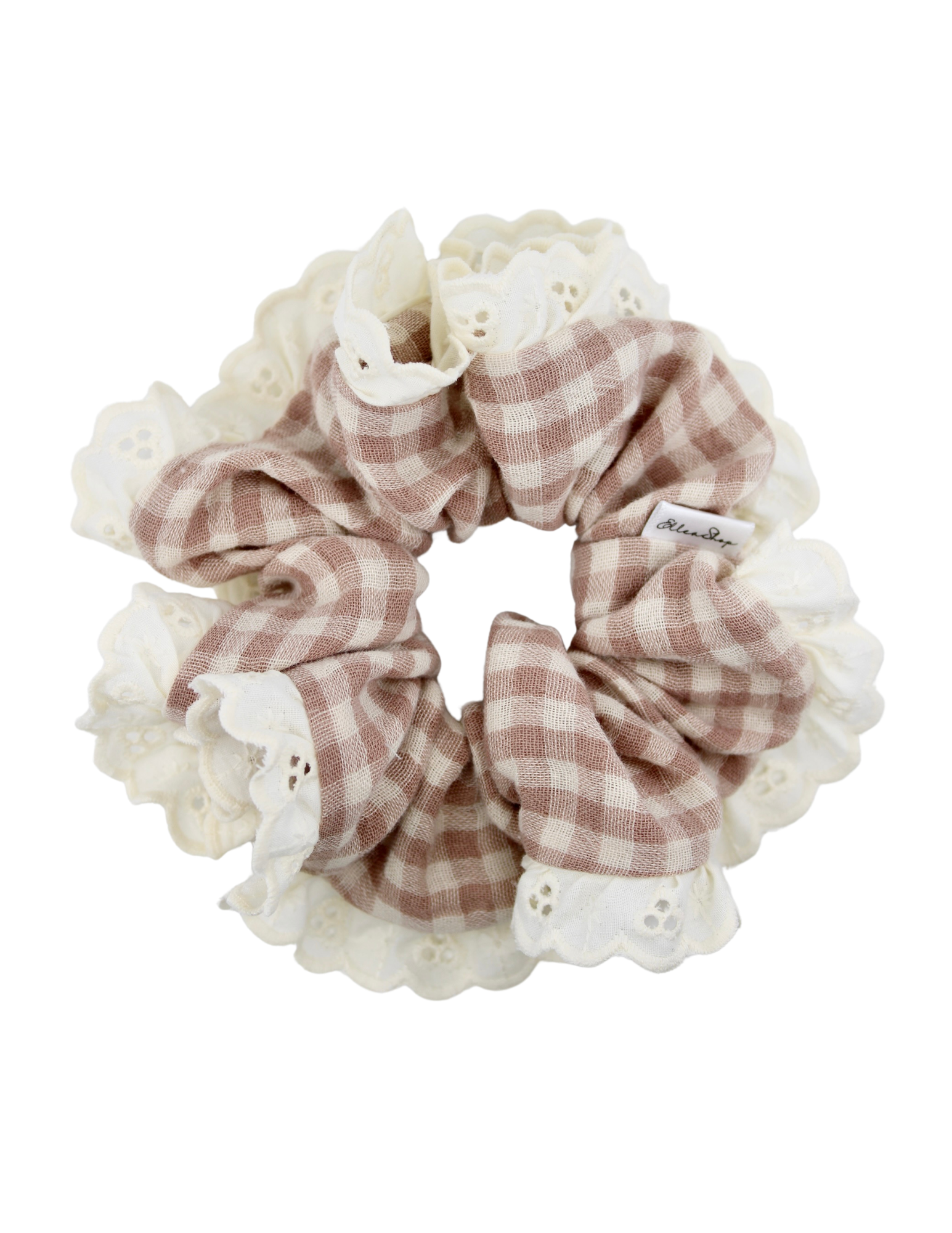 Cookies & Cream Lace Scrunchie - ElleaShop
