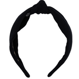 Black Muslin Knotted Headband - ElleaShop