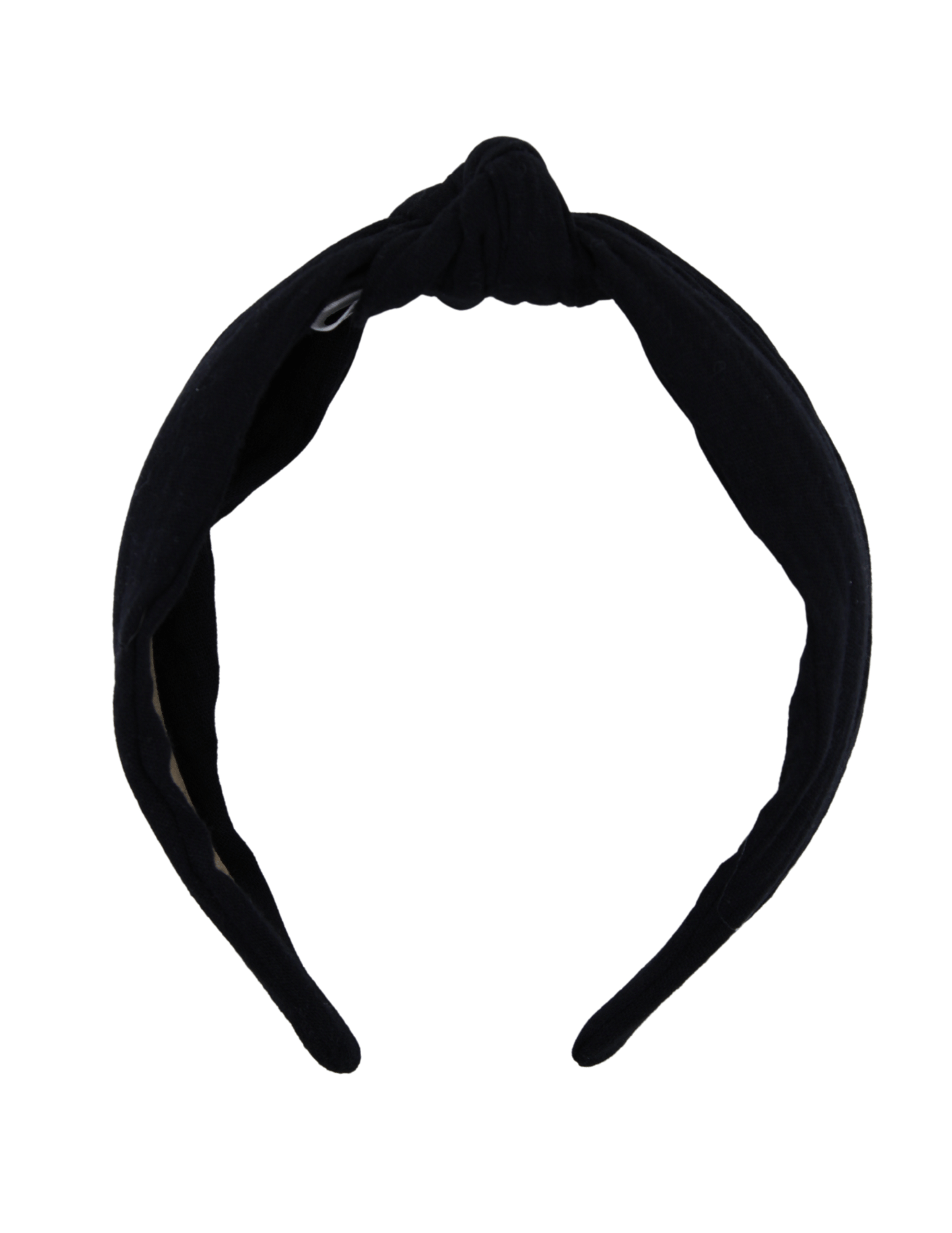 Black Muslin Knotted Headband - ElleaShop