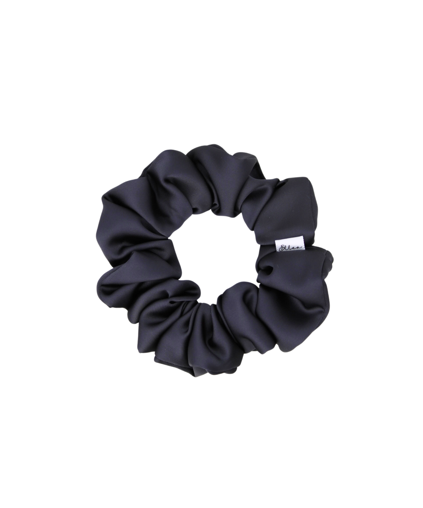 Charcoal Luxe Satin Scrunchie