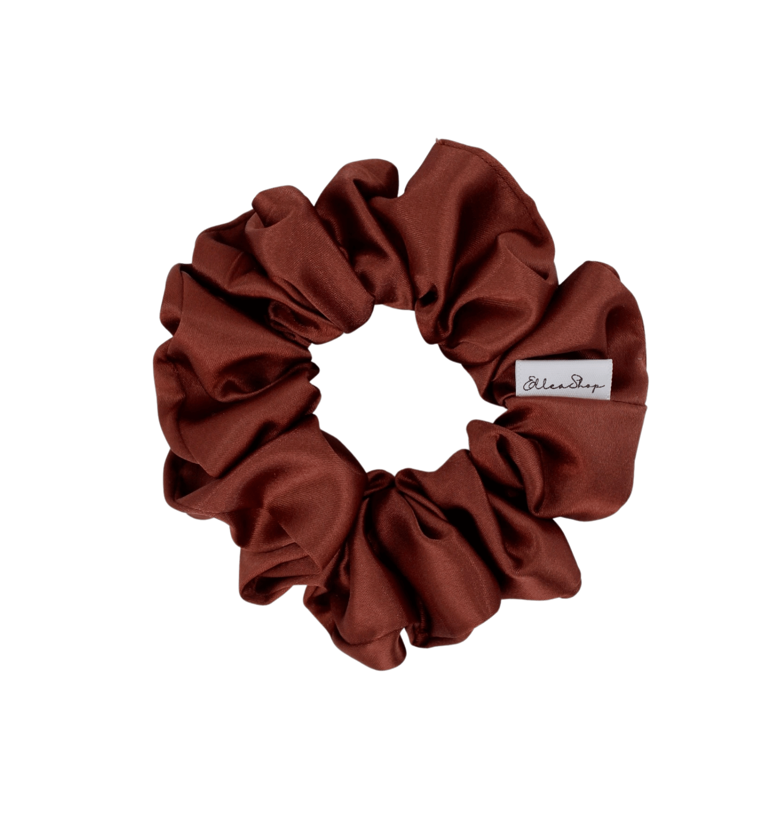 Rosewood Satin Scrunchie - ElleaShop