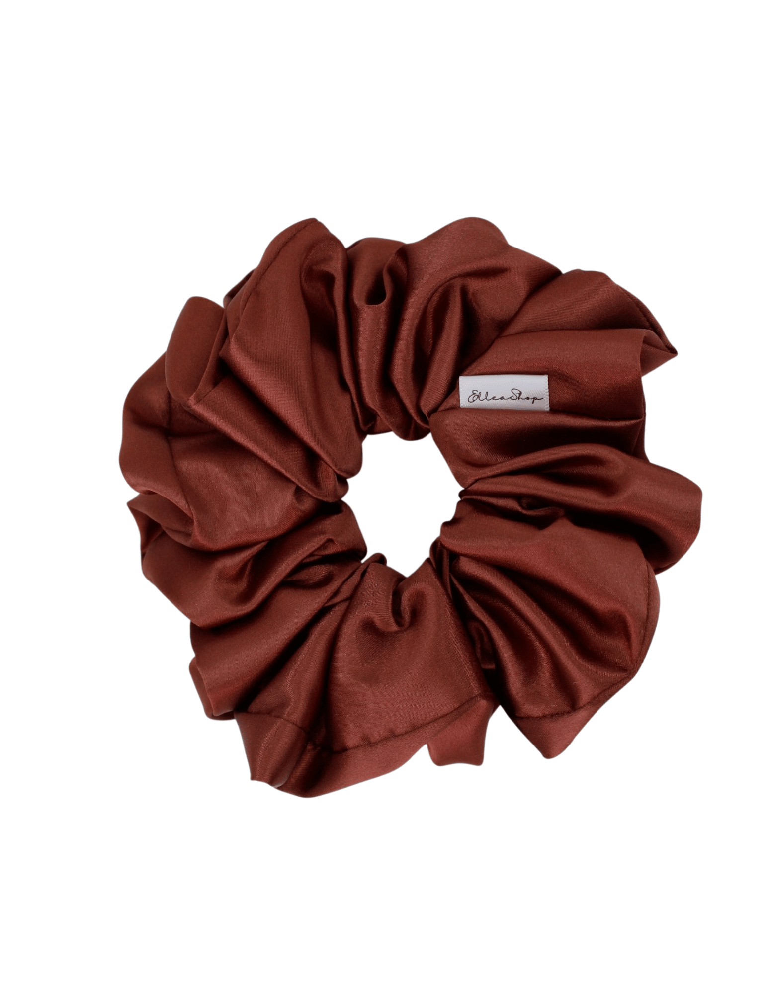 Rosewood Satin Scrunchie - ElleaShop