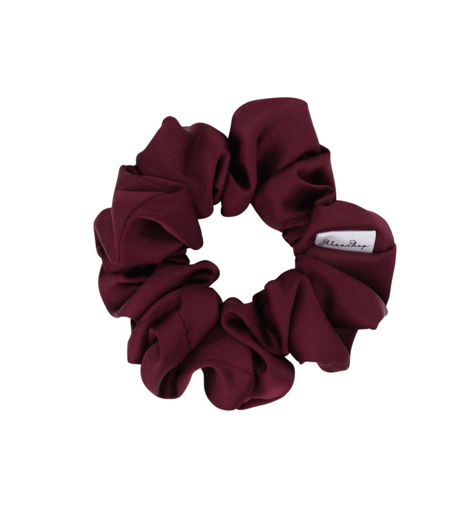 Eggplant Satin Scrunchie - ElleaShop