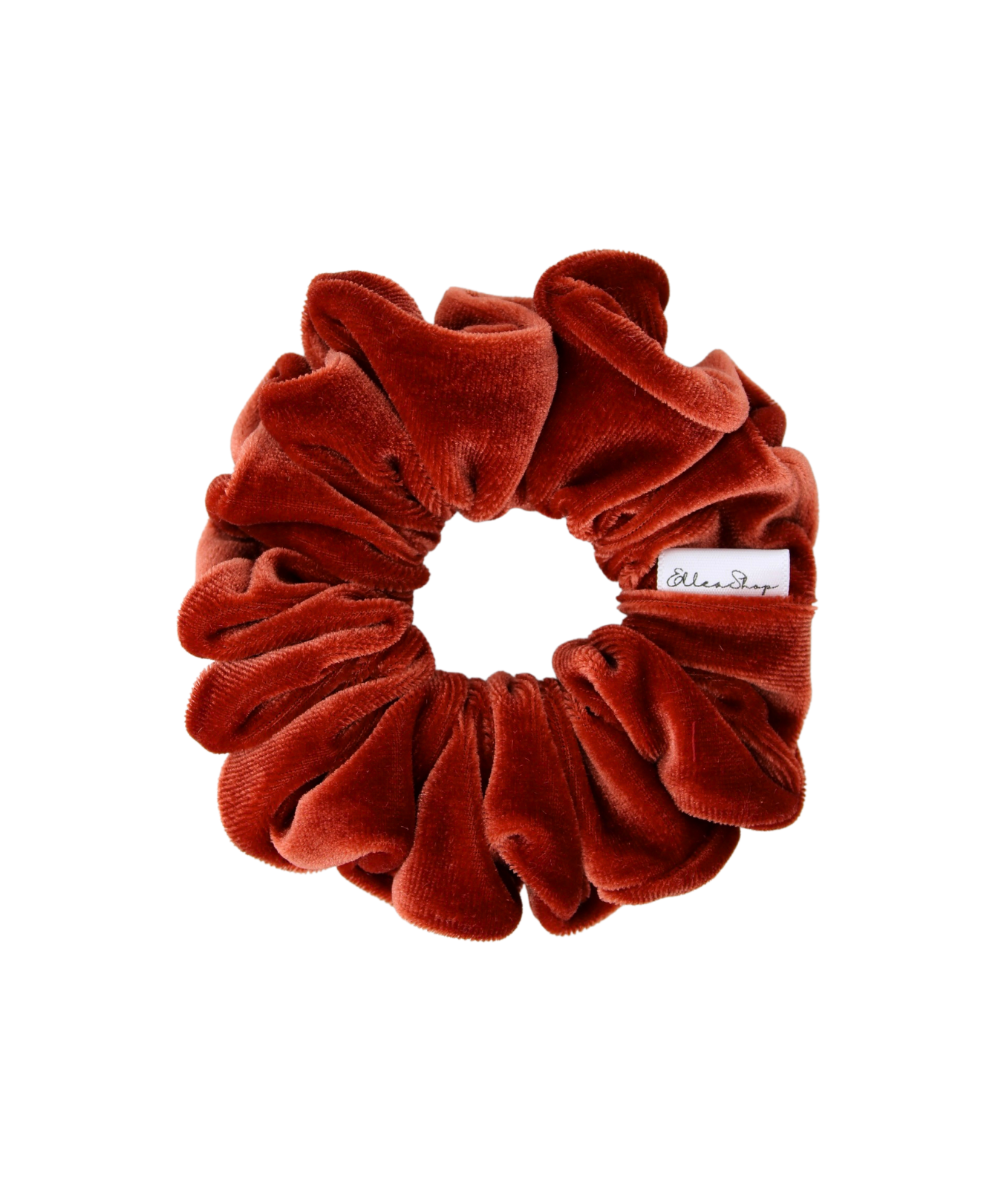 Rust Velvet Scrunchie - ElleaShop