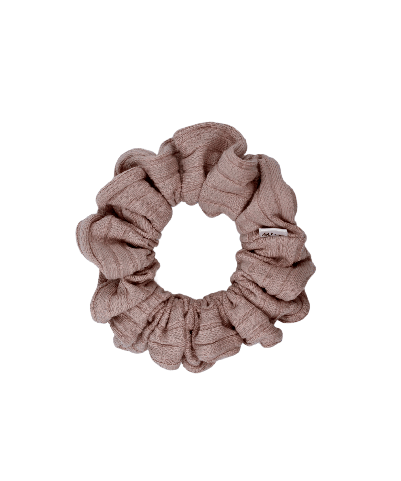 Pink Wide Ribbed Scrunchie