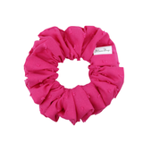 Hot Pink Swiss Dot Scrunchie - ElleaShop