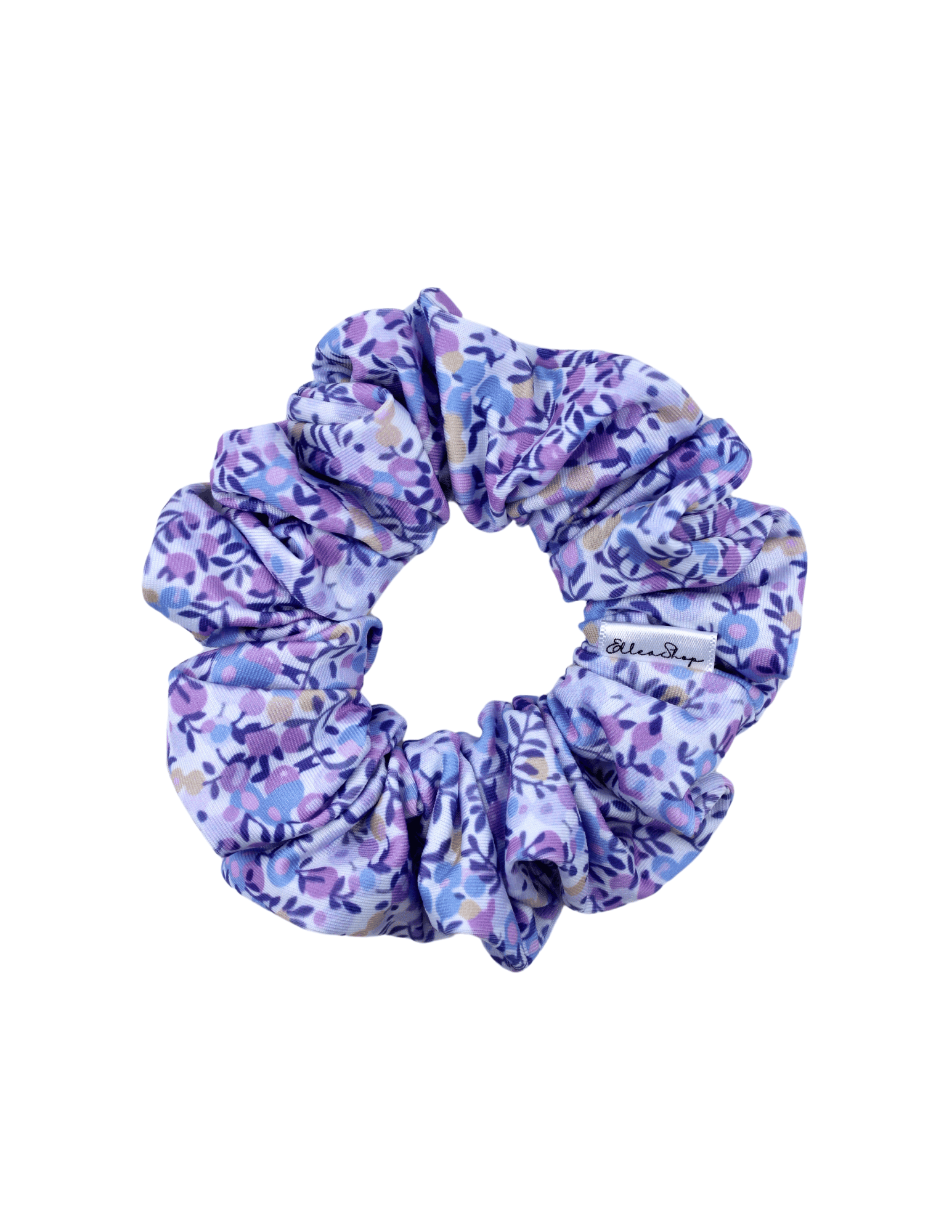Purple Peonies Scrunchie - ElleaShop