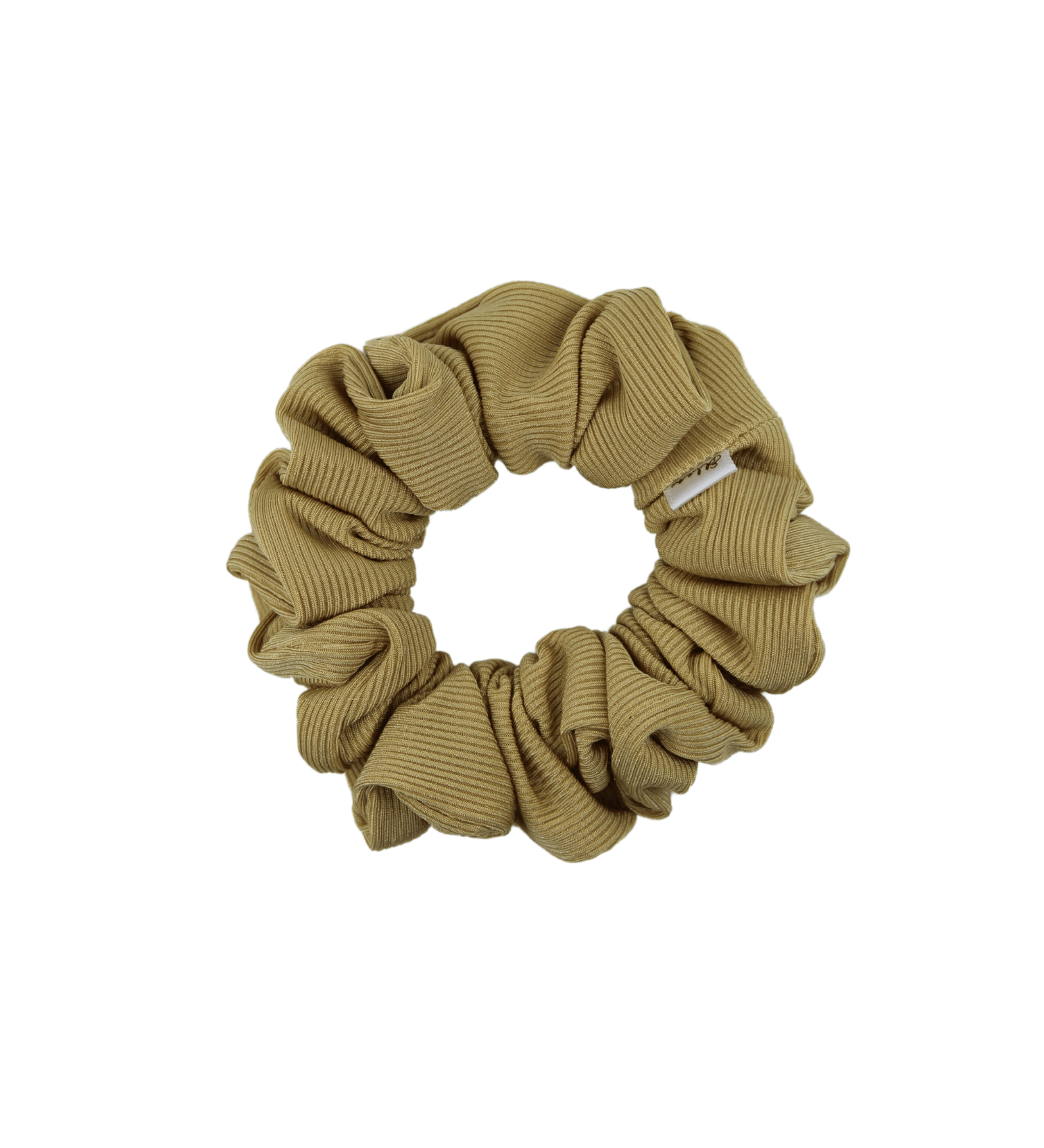 Golden Ribbed Sport Scrunchie - ElleaShop