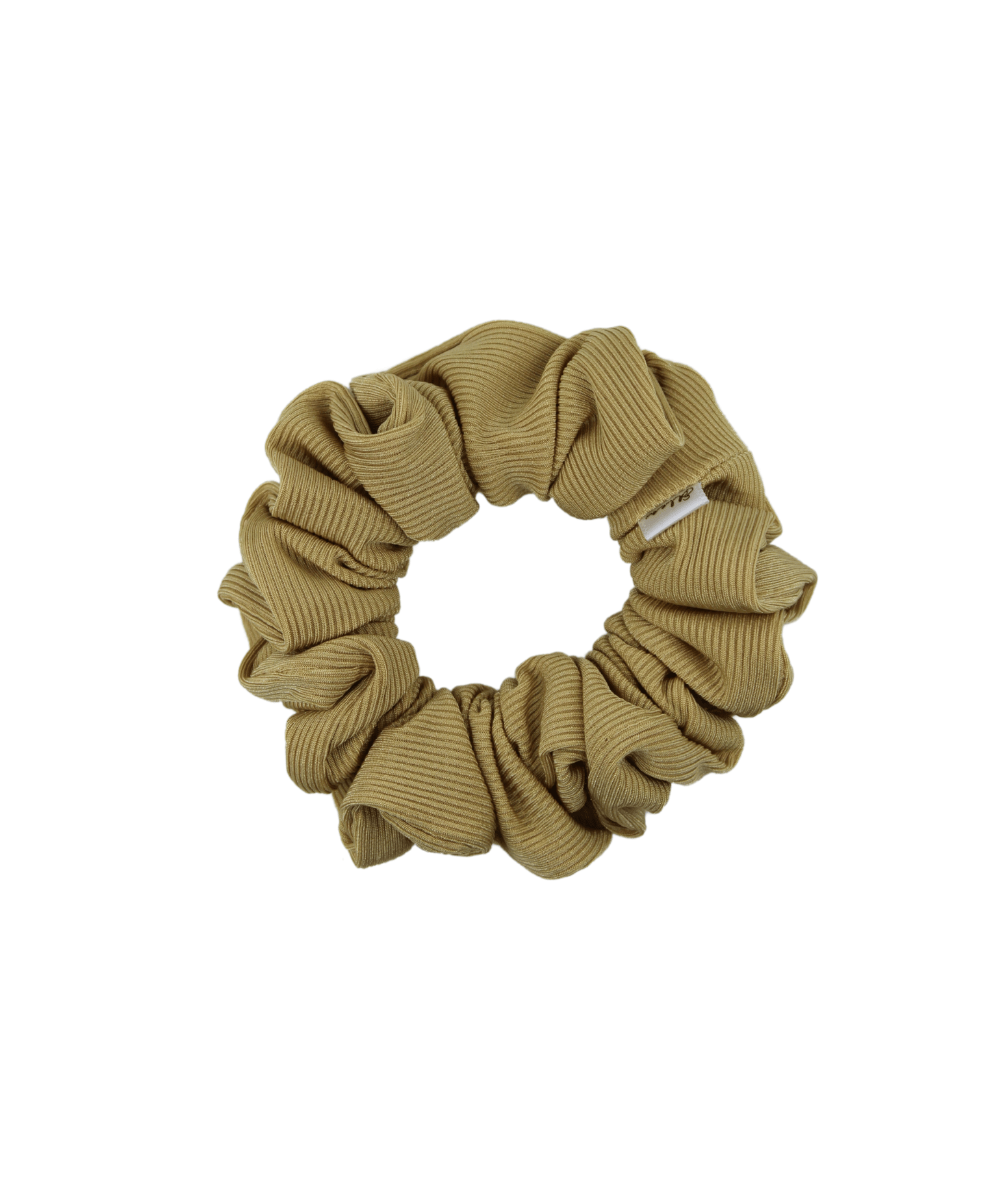 Golden Ribbed Sport Scrunchie - ElleaShop