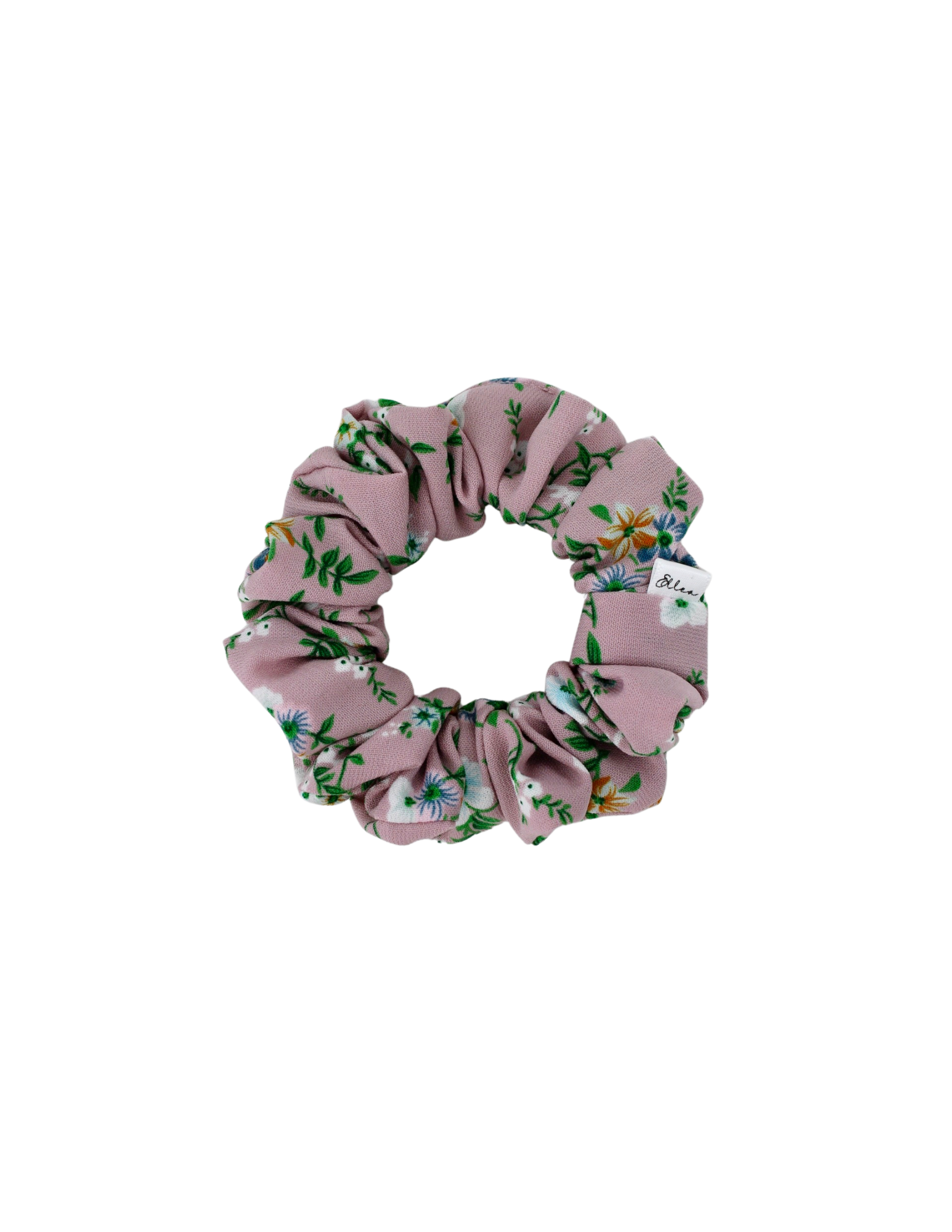 Mauve Wildflower Scrunchie