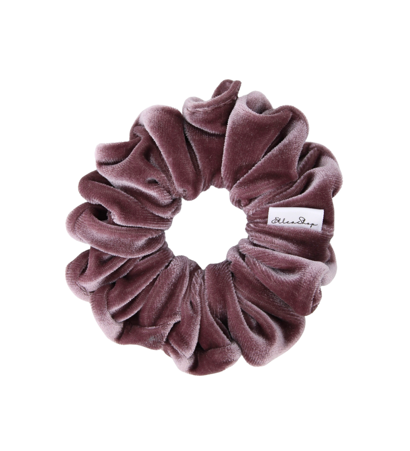 Old Mauve Velvet Scrunchie - ElleaShop