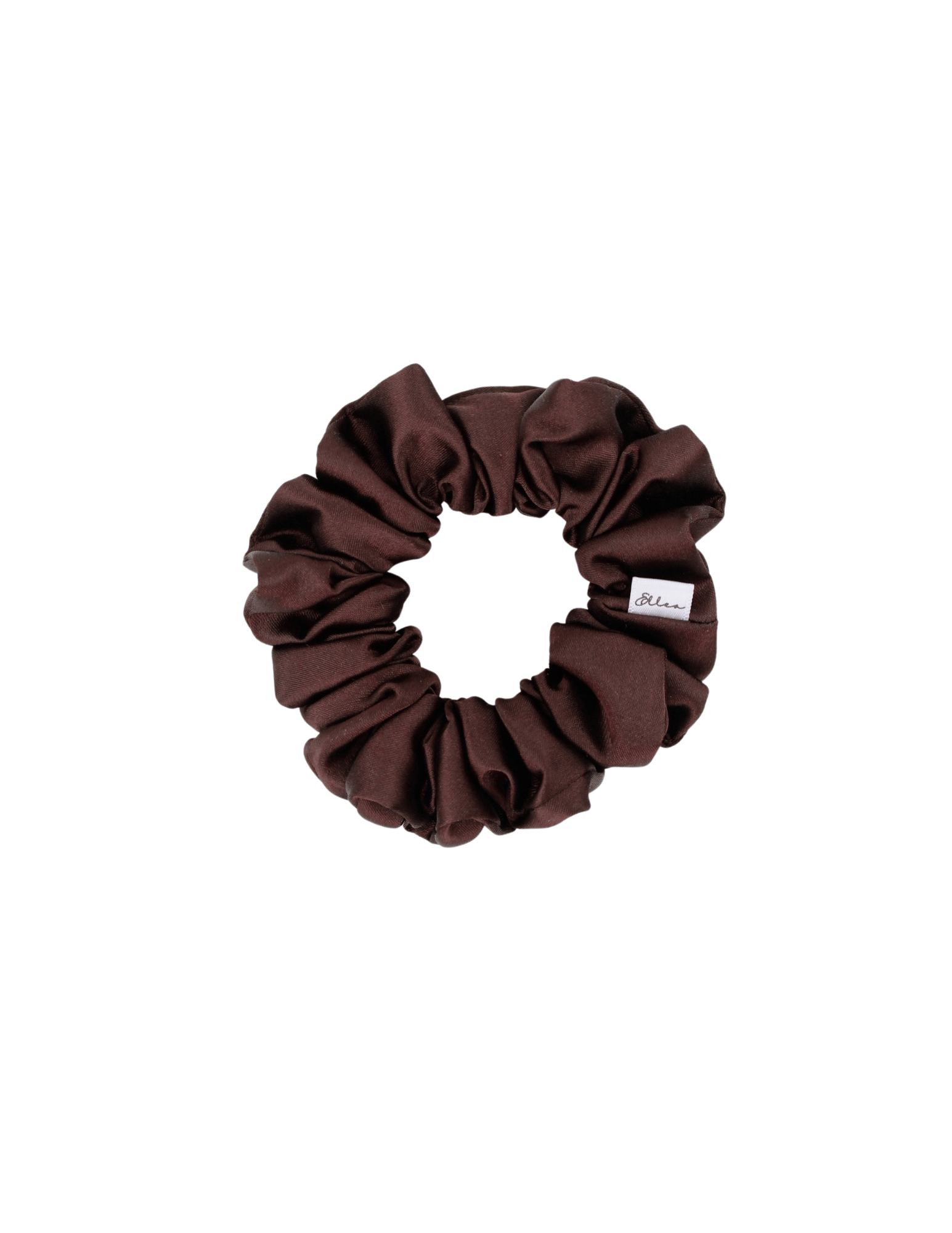 Brown Satin Scrunchie - ElleaShop
