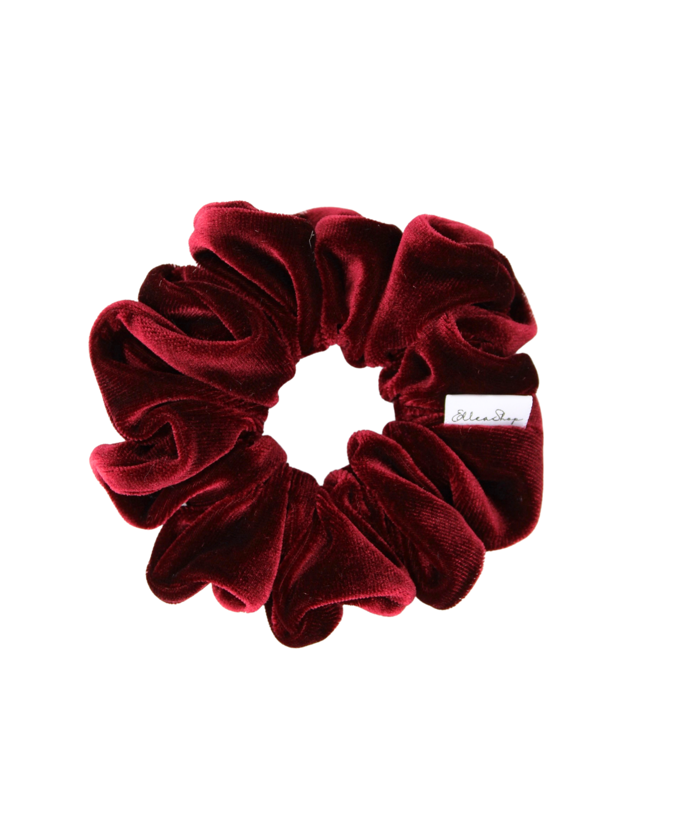 Bordeaux Velvet Scrunchie - ElleaShop
