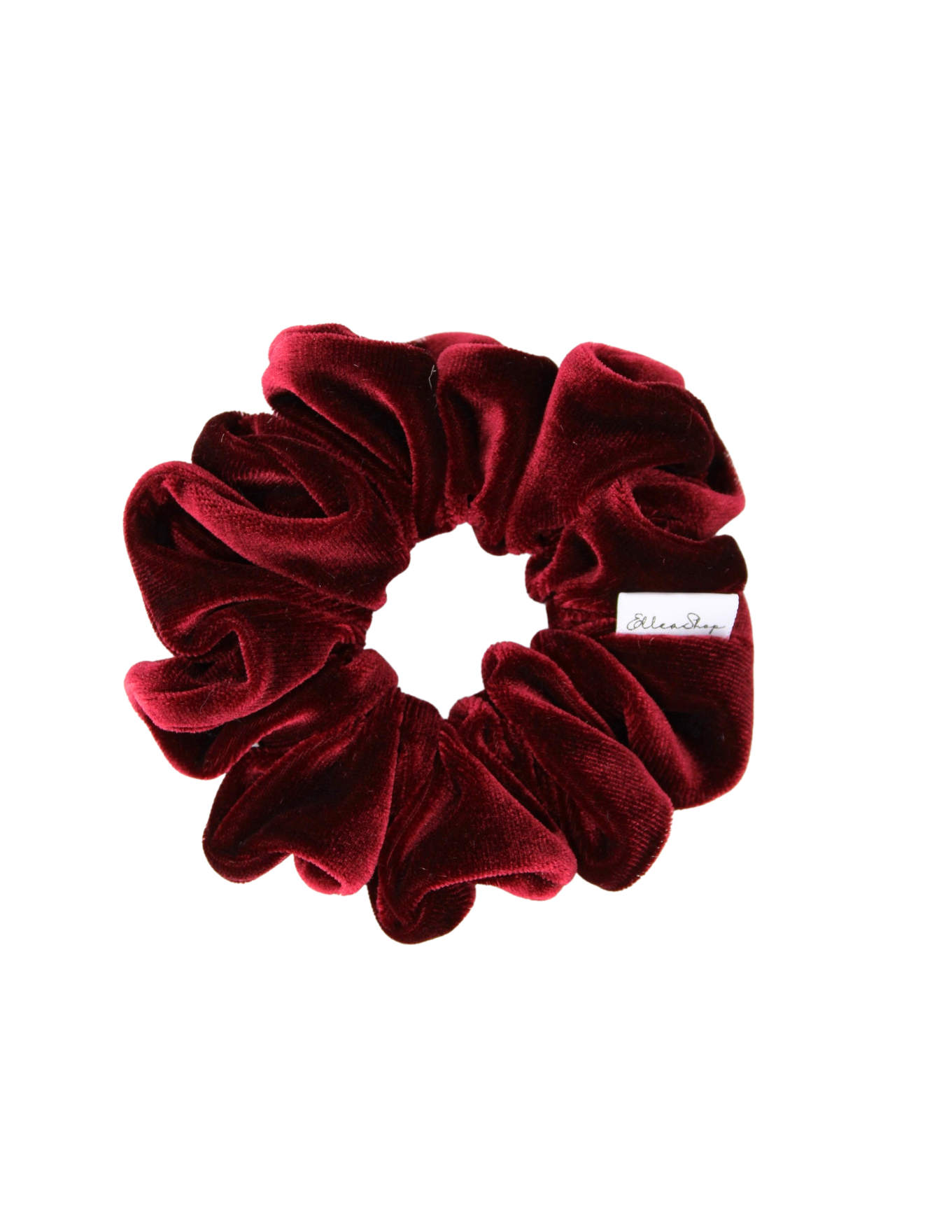 Bordeaux Velvet Scrunchie - ElleaShop
