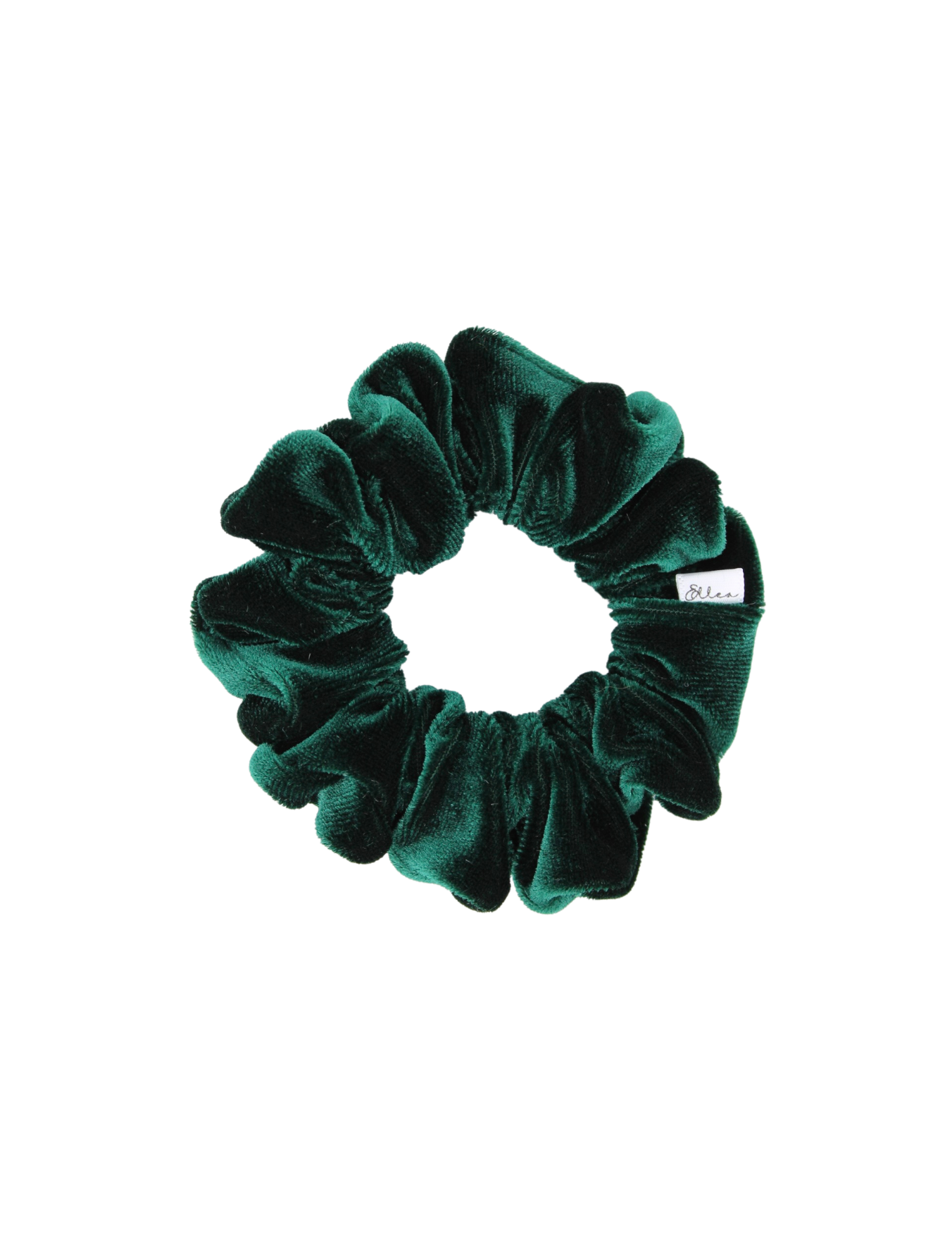 Evergreen Velvet Scrunchie - ElleaShop