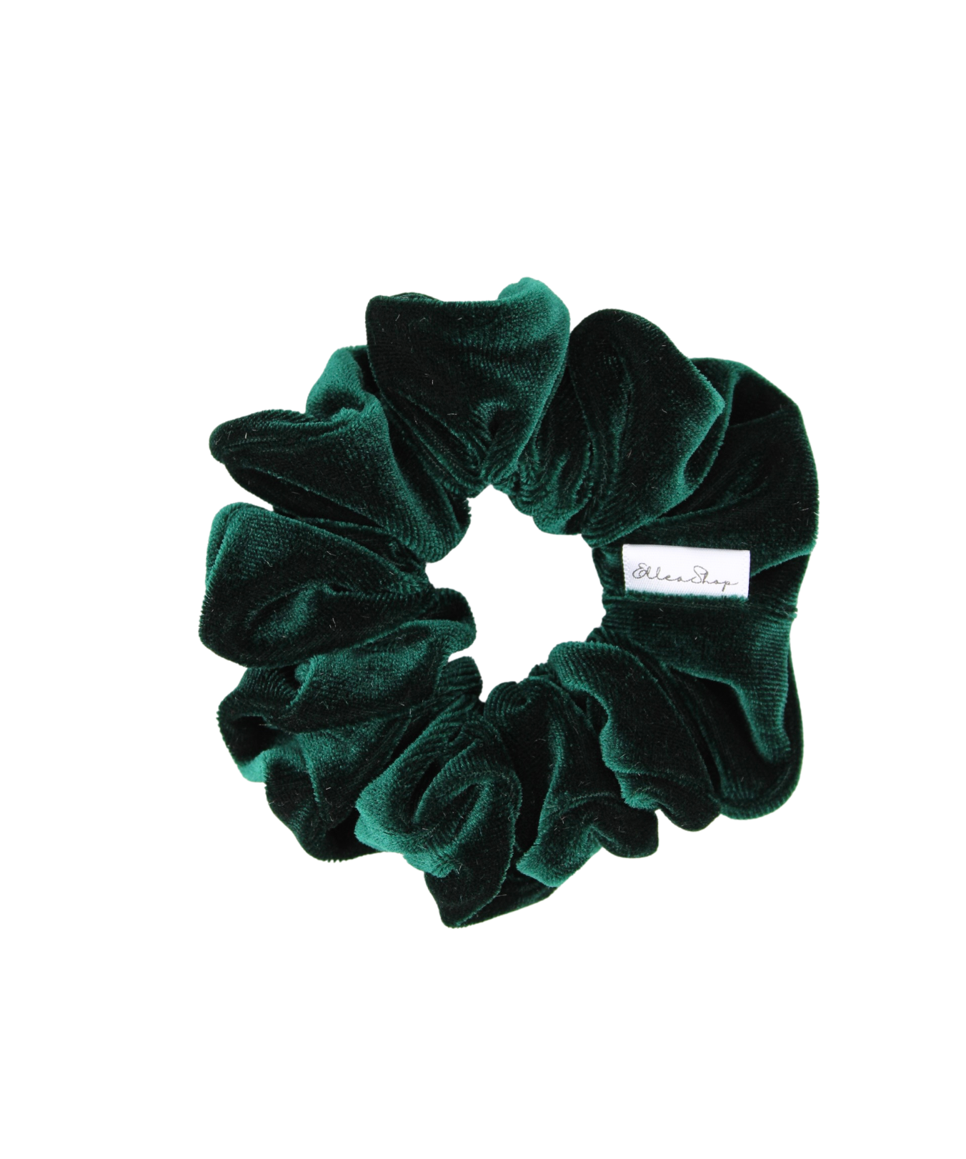 Evergreen Velvet Scrunchie - ElleaShop