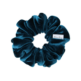 Teal Velvet Scrunchie