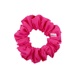 Hot Pink Swiss Dot Scrunchie - ElleaShop
