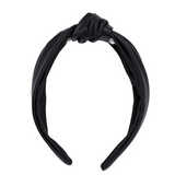 Faux Leather Knotted Headband