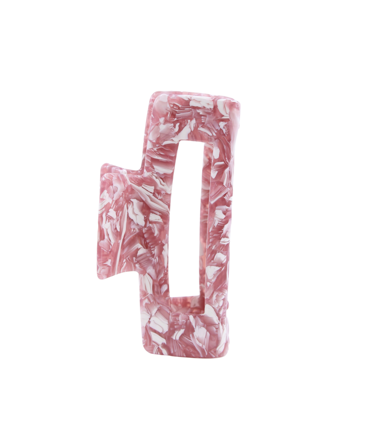 Rosy Marble Medium Claw Clip - ElleaShop