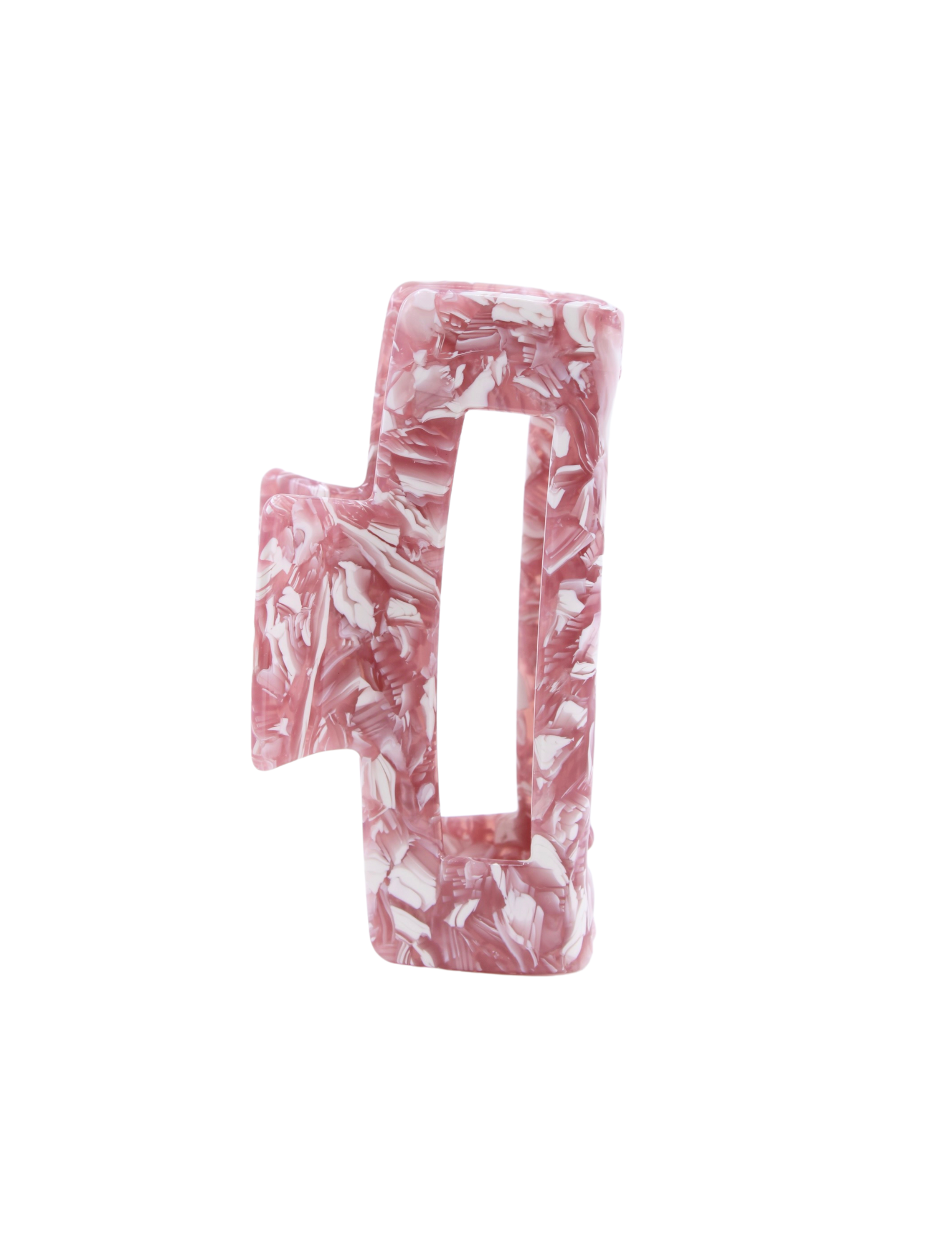 Rosy Marble Medium Claw Clip - ElleaShop