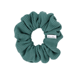 Teal Waffle Scrunchie - ElleaShop